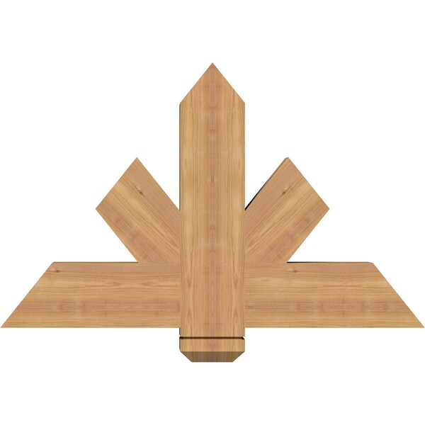 Ekena Millwork Kennewick Timber Gable Bracket, Western Red Cedar, 36"W x 23"H x 3 1/2"D x 5 1/2"F, 15/12 Pitch GBW036X23X0406KEN00SWR - main